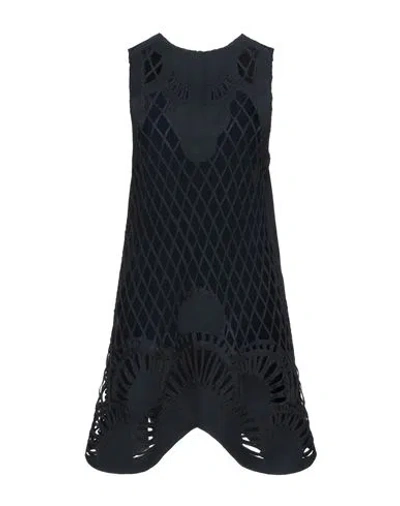 Quodlibet Woman Mini Dress Midnight Blue Size 6 Virgin Wool, Polyester, Elastane, Polyurethane