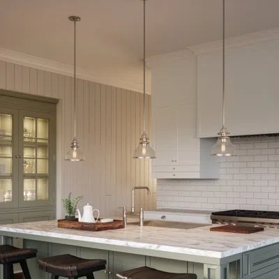Quoizel 1 - Light Single Bell Pendant In Neutral