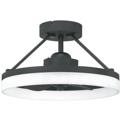 Quoizel 14"  Cohen Oil-rubbed Fandelier Led Ceiling Fan With Remote