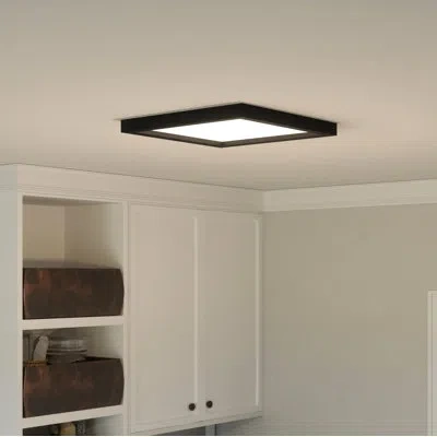 Quoizel 1-light Led Flush Mount In Earth Black