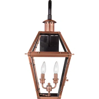 Quoizel 2 - Bulb 22.5" H Outdoor Wall Lantern In Gold
