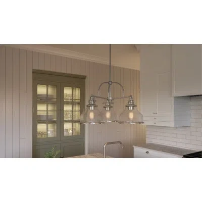 Quoizel 3 - Light Shaded Classic Chandelier