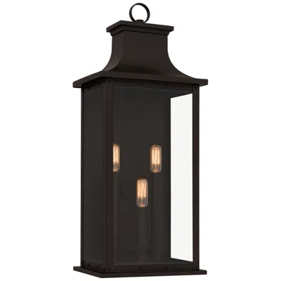 Quoizel Abernathy 22 1/2" High Old Bronze 3-light Outdoor Wall Light