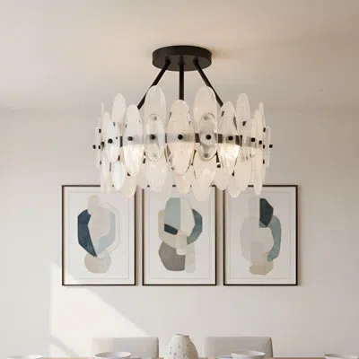 Quoizel Abigail 4-light Matte Black Semi-flush Mount