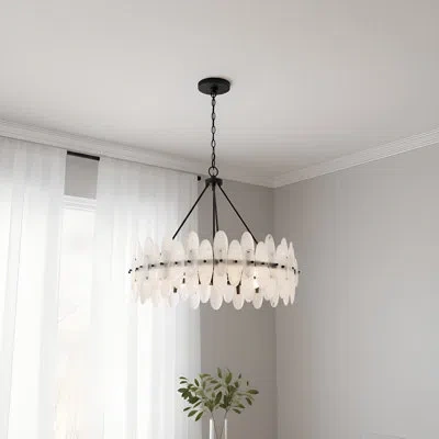 Quoizel Abigail 6-light Matte Black Pendant Light
