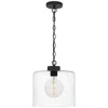 Quoizel Abner 12" Wide Matte Black Mini Pendant In Black