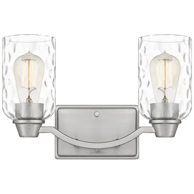 Quoizel Acacia 14" Wide Brushed Nickel Bath Light