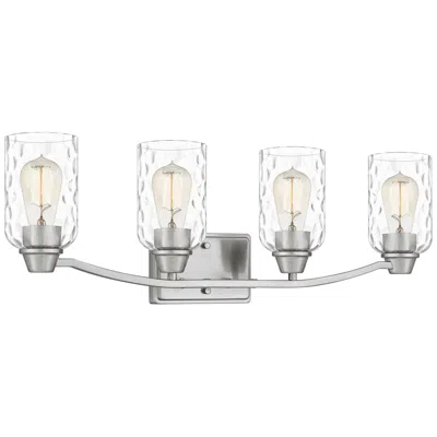 Quoizel Acacia 28" Wide Brushed Nickel Bath Light