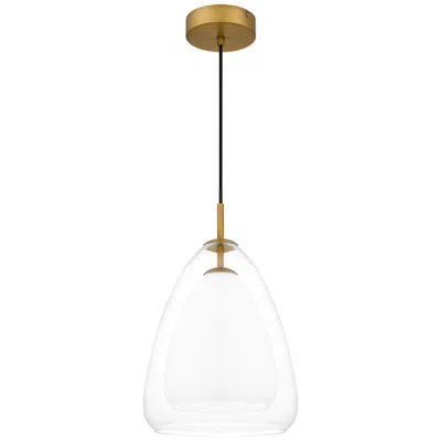 Quoizel Aero 1-light Aged Brass Mini Pendant