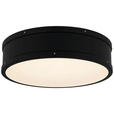 Quoizel Ahoy 16" Wide Matte Black Led Ceiling Light