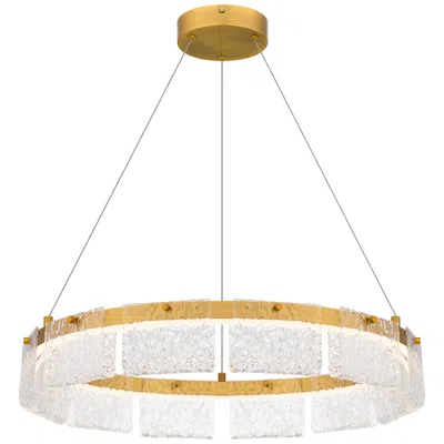 Quoizel Alice Integrated Led Brushed Gold Pendant Light