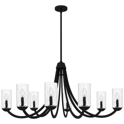 Quoizel Allard 8-light Matte Black Chandelier