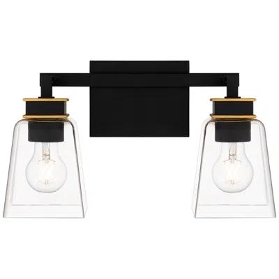 Quoizel Almany 2-light Matte Black Bath Light