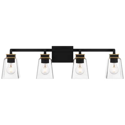 Quoizel Almany 4-light Matte Black Bath Light