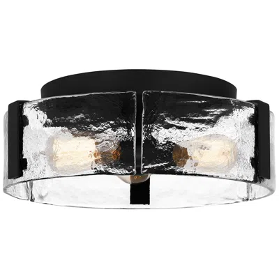 Quoizel Angora 15" Wide Matte Black 3-light Ceiling Light