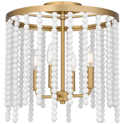 Quoizel Apelle 4-light Aged Brass Semi-flush Mount Light