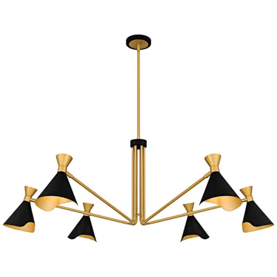 Quoizel Arden 6-light Matte Black Chandelier