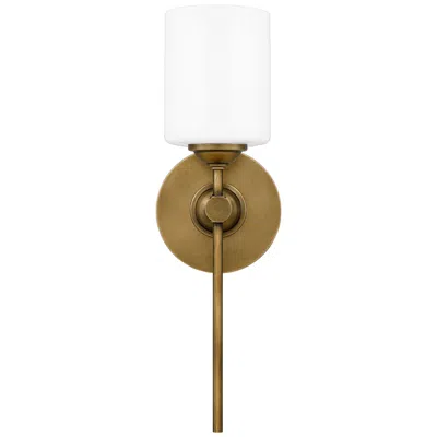 Quoizel Aria 16" High Weathered Brass Wall Sconce