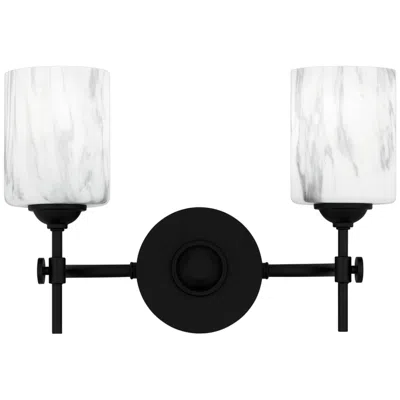 Quoizel Aria 2-light Matte Black Bath Light