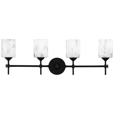 Quoizel Aria 4-light Matte Black Bath Light