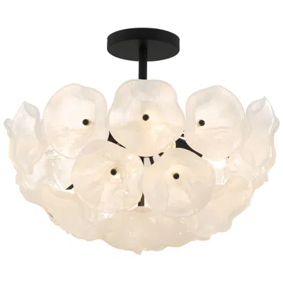 Quoizel Audrey 4-light Matte Black Semi-flush Mount