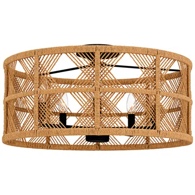 Quoizel Axford 22" Wide Matte Black 5-light Ceiling Light