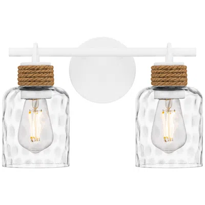 Quoizel Baltic 9 1/4" High Matte White 2-light Wall Sconce