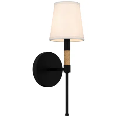 Quoizel Bayside 15 1/2" High Matte Black Wall Sconce