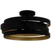 Quoizel Berner 16" Wide Matte Black Ceiling Light In Black