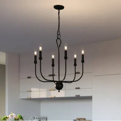 Quoizel Blueprint Collection 6 - Light Candle Style Classic Chandelier