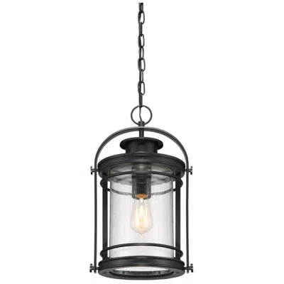 Quoizel Booker 17 3/4"h Mystic Black Outdoor Hanging Light