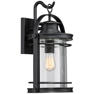 Quoizel Booker 18 1/4" High Mystic Black Outdoor Wall Light