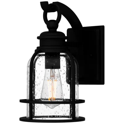 Quoizel Bowles 12" High Earth Black Outdoor Wall Light