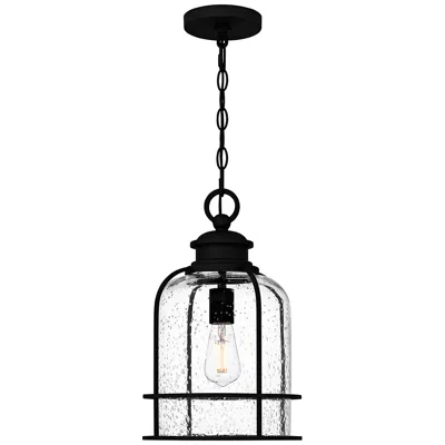 Quoizel Bowles 16 1/4"h Earth Black Outdoor Hanging Light