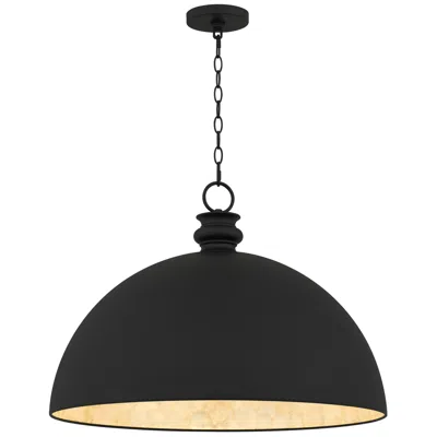 Quoizel Braylon 1-light Matte Black Pendant Light