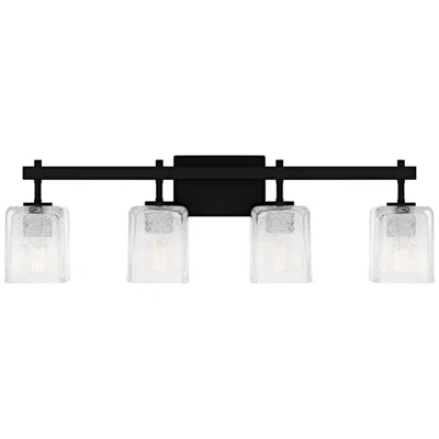 Quoizel Brenthouse 4-light Matte Black Bath Light