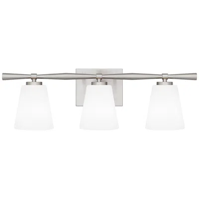 Quoizel Brindley 23 1/2"w Brushed Nickel 3-light Bath Light