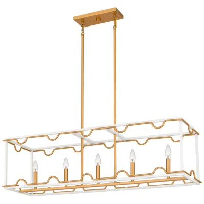 Quoizel Brinkman 4-light Matte White Island Light