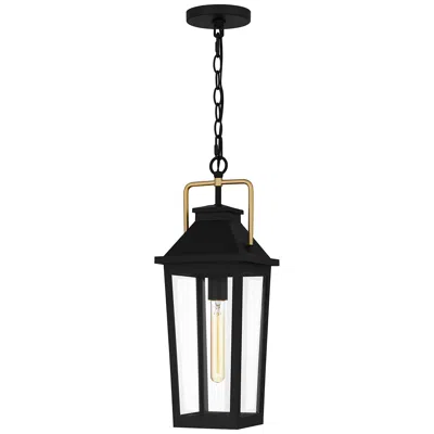 Quoizel Buckley 1-light Matte Black Outdoor Hanging Lantern