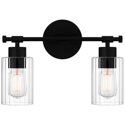 Quoizel Caputo 2-light Matte Black Bath Light