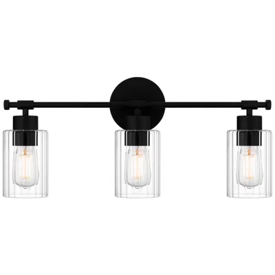 Quoizel Caputo 3-light Matte Black Bath Light