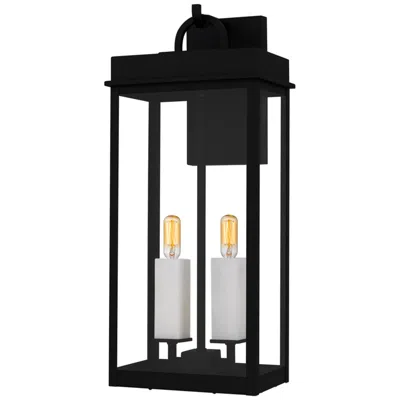 Quoizel Carmen 2-light Matte Black Outdoor Wall Lantern