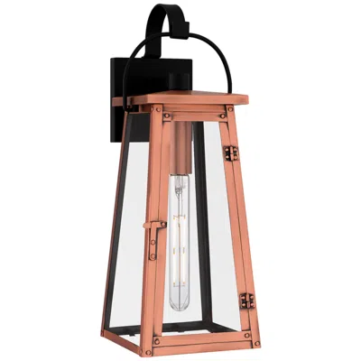 Quoizel Carolina 19 1/2" High Aged Copper Outdoor Wall Light