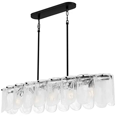 Quoizel Cassidy 5-light Matte Black Linear Chandelier