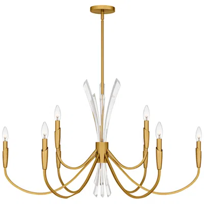 Quoizel Cecily 9-light Brushed Gold Chandelier