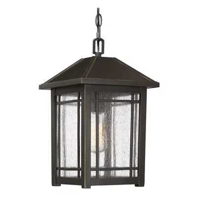Quoizel Cedar Point 16" High Palladian Bronze Outdoor Hanging Light In Brown