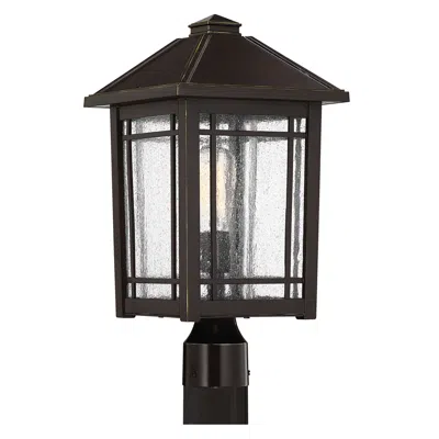 Quoizel Cedar Point 18" High Palladian Bronze Outdoor Post Light In Brown