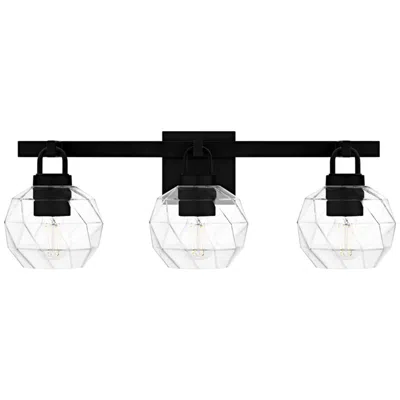 Quoizel Celina 24" Wide Matte Black 3-light Bath Light
