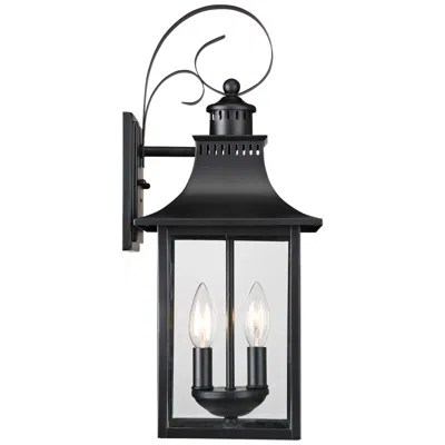 Quoizel Chancellor 19" High Mystic Black Outdoor Wall Lantern Light