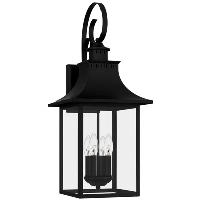 Quoizel Chancellor 28" High Mystic Black Outdoor Wall Light